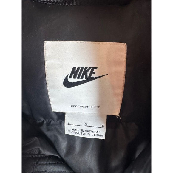 Nike Storm Fit Puffer Jacket Hooded Black Men's Size Large - Picture 5 of 11